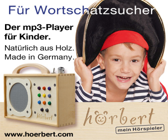 hrbert - hochwertiger mp3-Player fr Kinder aus Holz