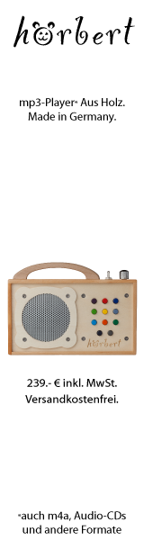 hörbert - hochwertiger mp3-Player für Kinder aus Holz