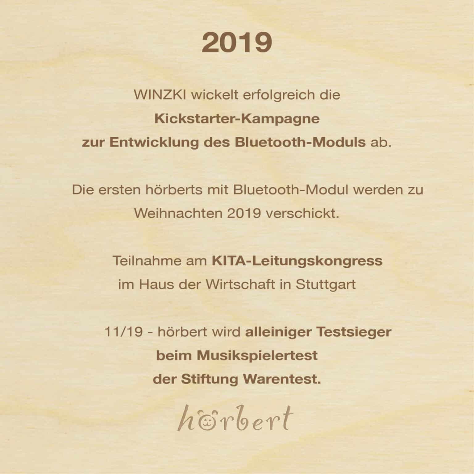 Übersticht hörbert 10 Jahre Stiftung Warentest Sieger