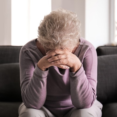 Seniorin in Depression