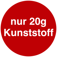 Nur 20g Kunststoff